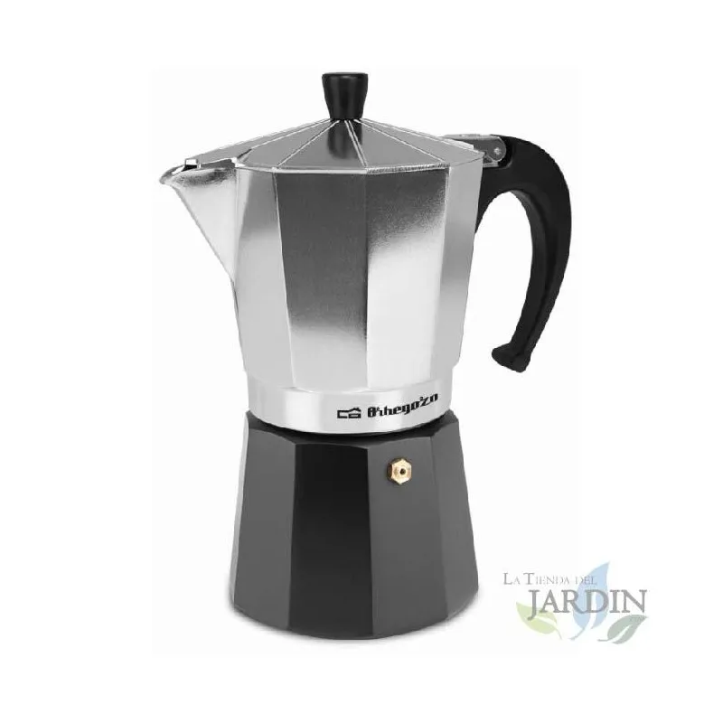 Caffettiera Italiana In Alluminio Orbegozo. Capacità 9 Tazze.