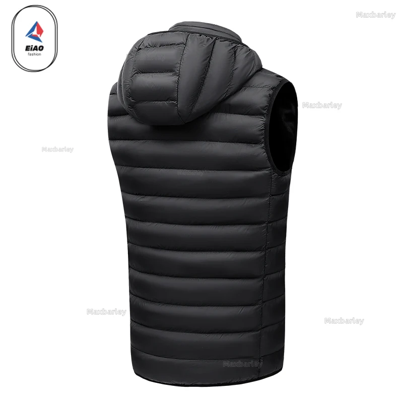 Winter Smart Warm Heated Vest Men New Upgraded Self Heating Sleeveless Jacket USB Constant Temperature Cold-proof Padding Vest