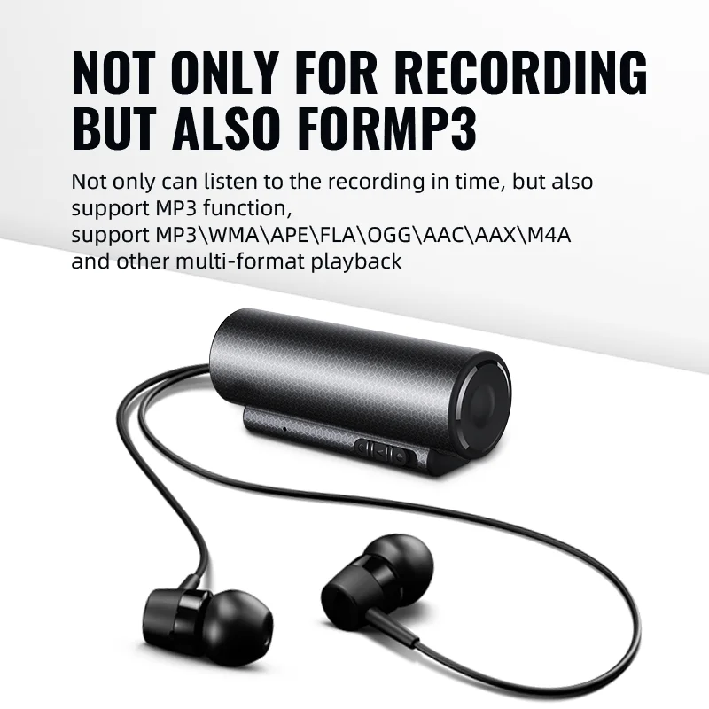Mini voice recorder 600 hours digital recording device professional sound dictaphone audio listening micro record portable small voice recorder