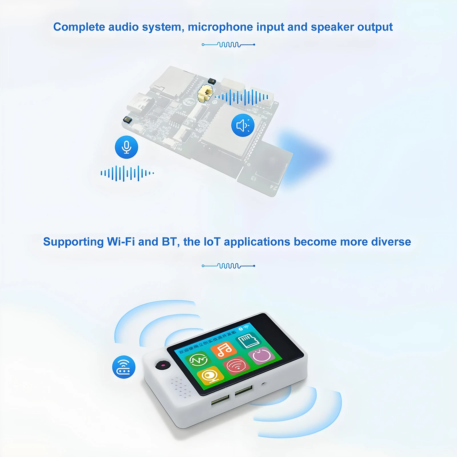 ESP32-S3 개발 보드 딥시크 AI 음성 채팅 카메라 로봇 박스 2인치 LCD N16R8 터치스크린 디스플레이 AI 음성 채팅 로봇