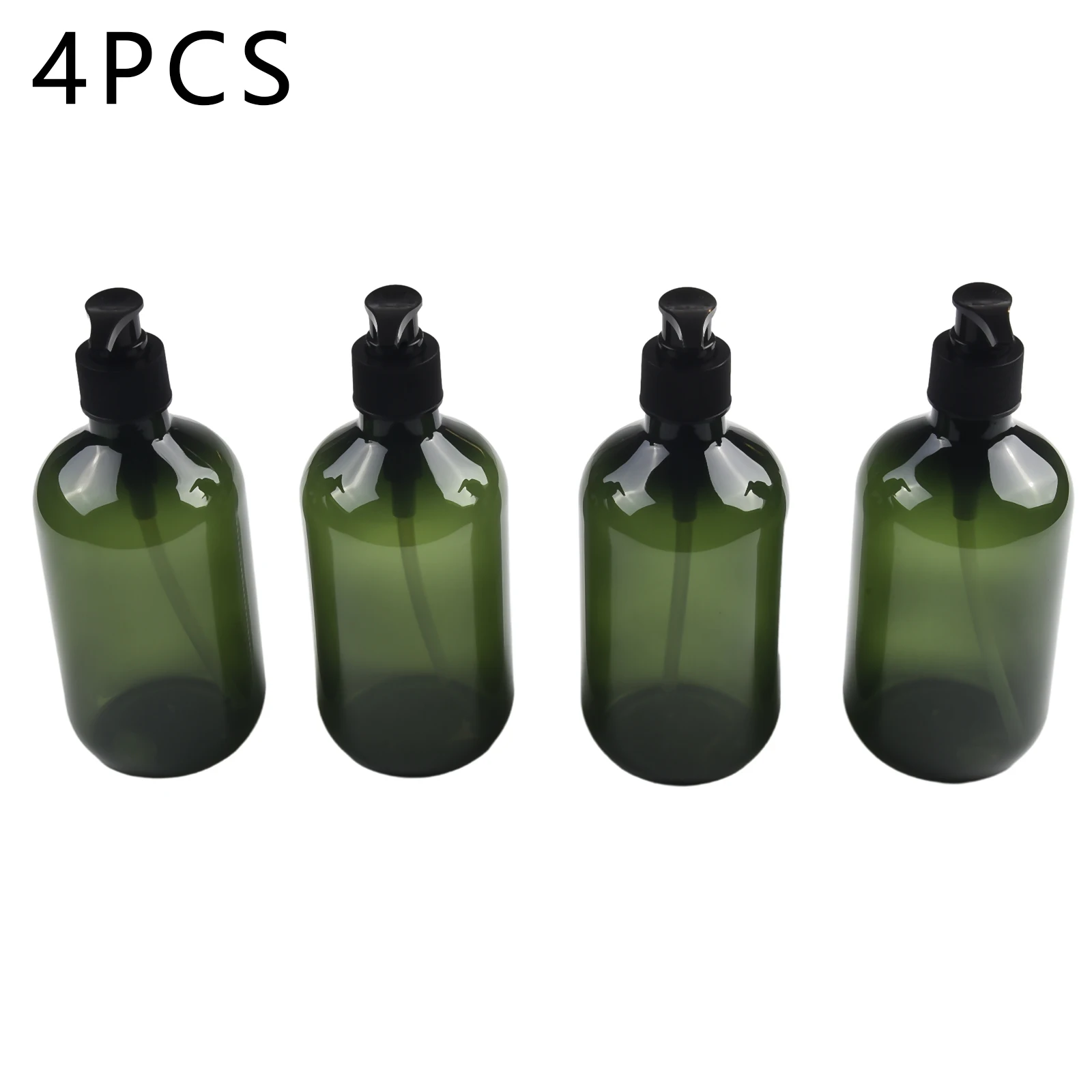 

4pcs 500ml Reusable Spray Bottles Hand Pump Dispenser Bottle Bathroom Shower Gel Shampoo Conditioner Lotion Press Dispenser