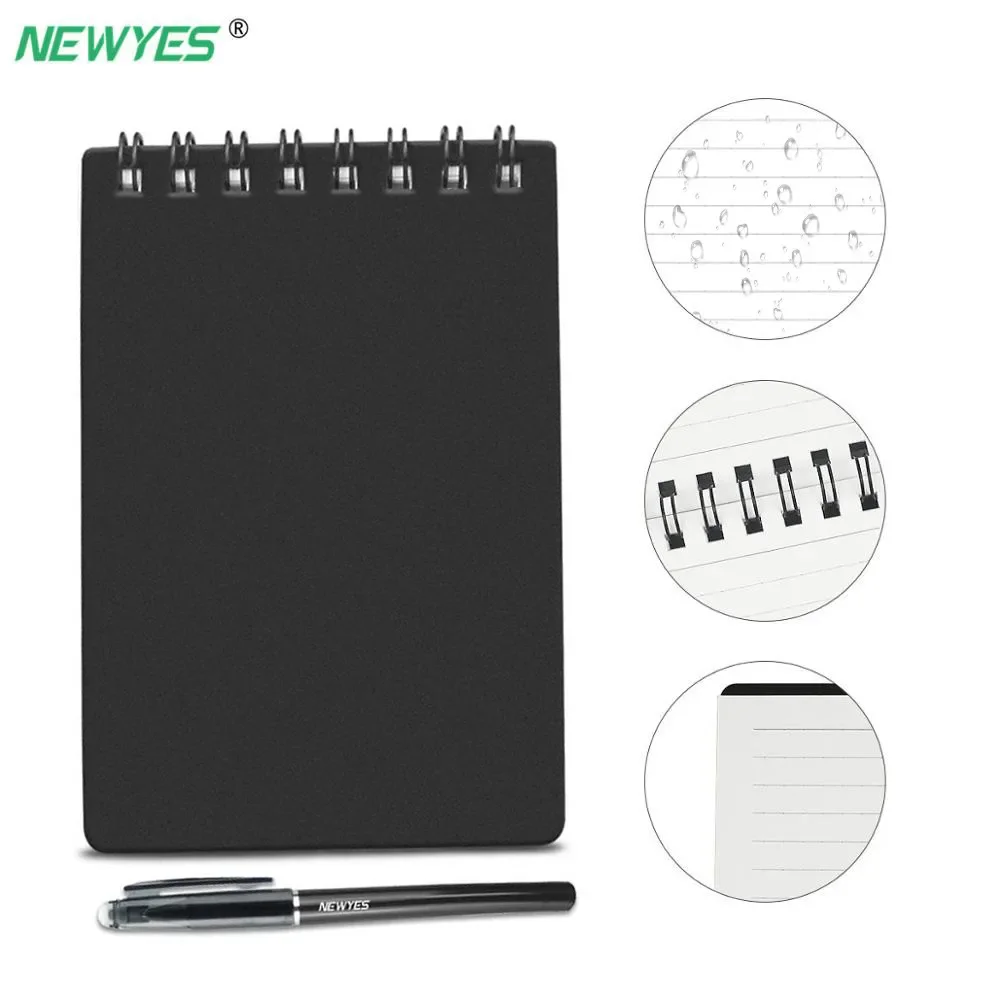 Mini A7 Erasable Notebook Paper Reusable Smart Microwave Wave Cloud Erase Notepad Portable Diary Office School Small Size