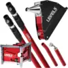 8-Inch Corner Applicator Box + 3-Inch Corner Finisher + 43-72-Inch Extendable Handle - Level5 | Pro-Grade | Angle Head Drywall 1