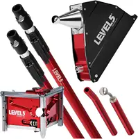 8-Inch Corner Applicator Box + 3-Inch Corner Finisher + 43-72-Inch Extendable Handle - Level5 | Pro-Grade | Angle Head Drywall 1