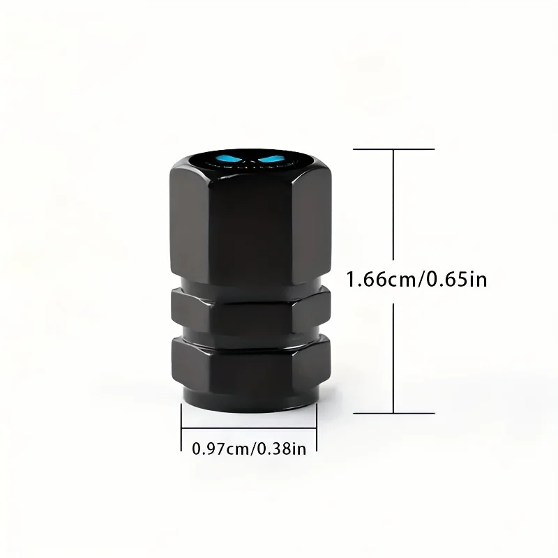 Premium Aluminum Tire Valve Stem Caps - Universal Set for All Vehicles