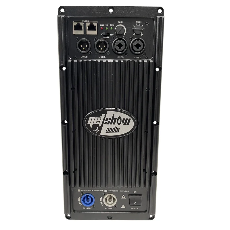 GETSHOW 1600W Subwoofer Amplifier Module Professional Speaker Plate Amplifier Class D with DSP Audio Processor