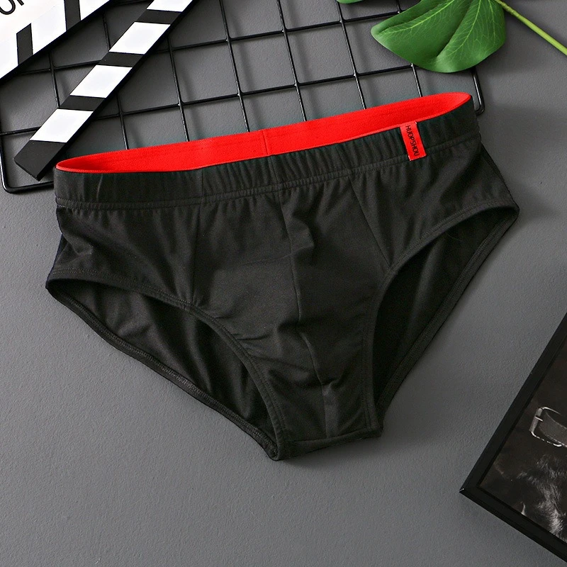 2 Pcs/Lot New Men's Cotton Panties Briefs High Quality Comfortable Breathable Shorts Underwear Lingerie Panties Underpants