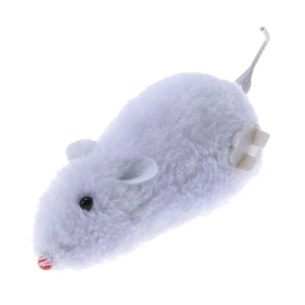 Funny Cat Toys Clockwork Mouse for Cat Dog Spring Power Plush Rat Mechanical Motion Interactive Toy Playing Toy  Pet Accessories