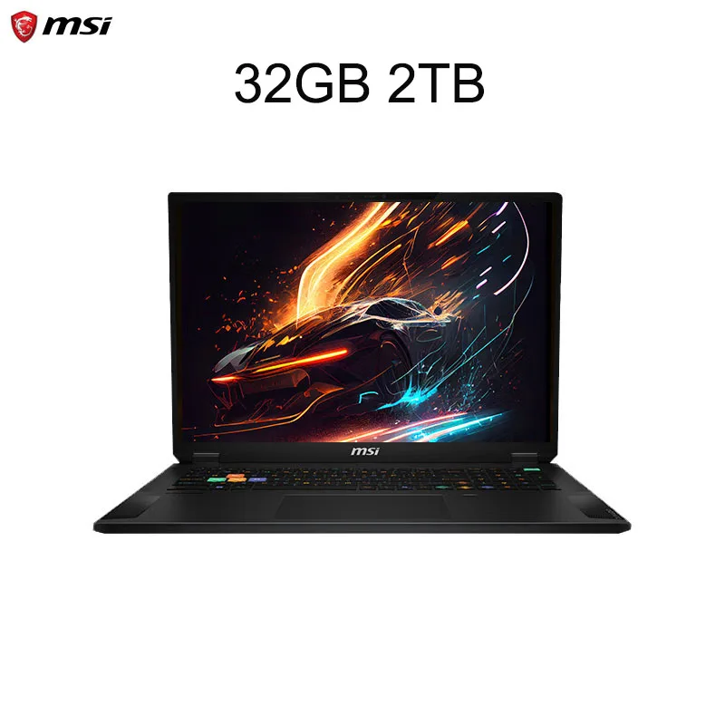 2025 MSI Stealth 18 HX AI ігровий ноутбук з 18-дюймовим 4K 120Hz MiniLED екраном, Intel Ultra 9-275HX, 64 ГБ, 2 ТБ, RTX5090