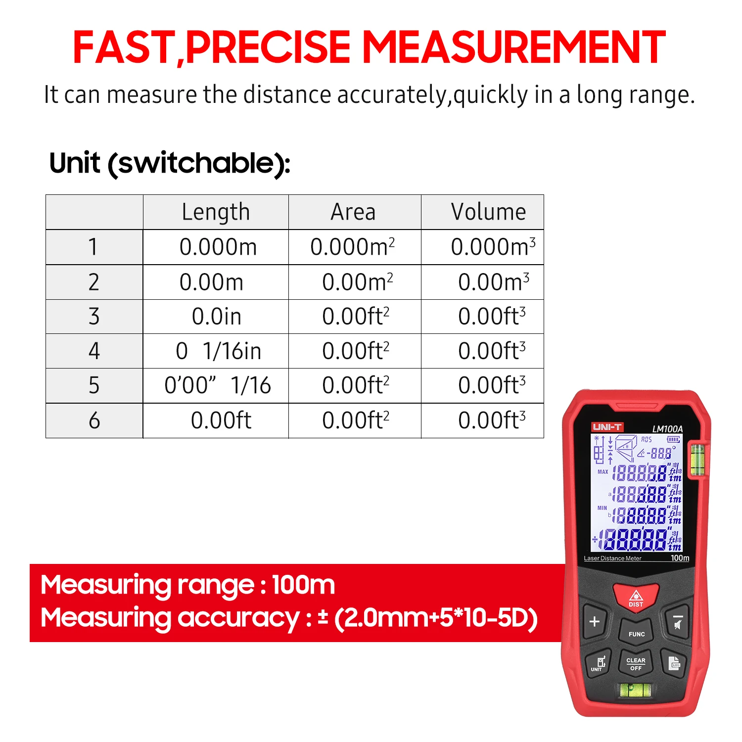 UNI-T LM50A  Ÿ  跮, 2   LCD Ʈ ÷, Ÿ   Ÿ , 50M