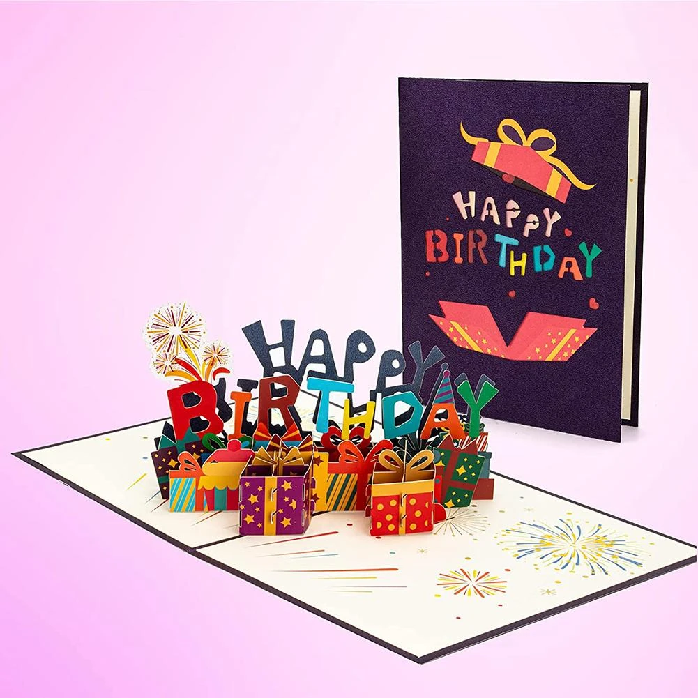 3D Greeting Card Handmade Paper Carved Happy Birthday Card Postcards Gifts|  | - AliExpress