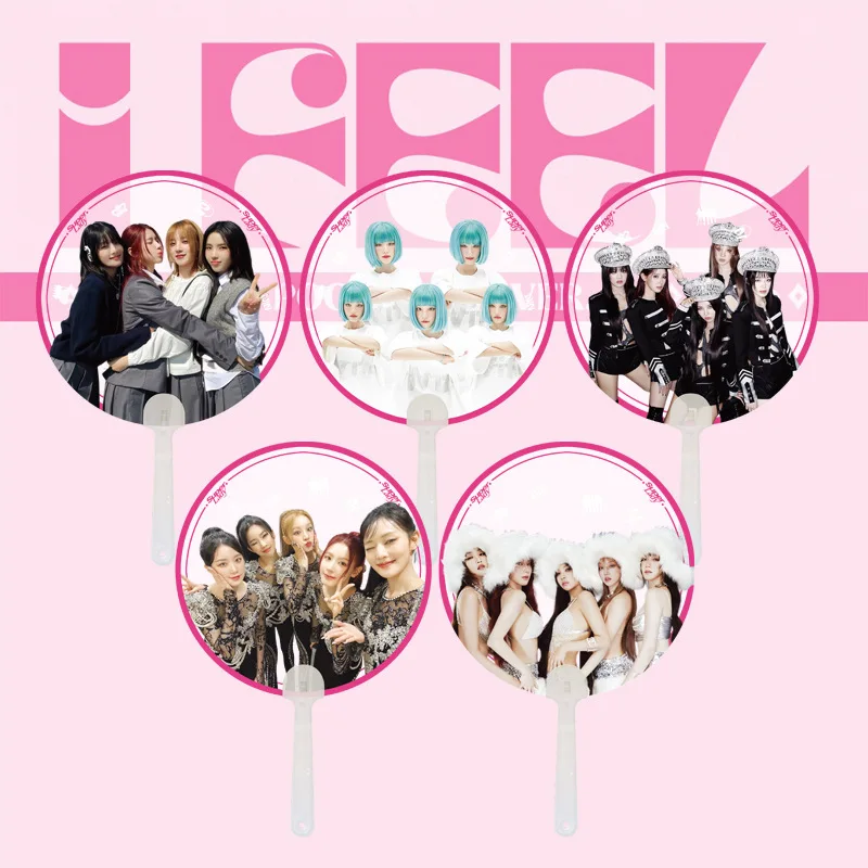 

KPOP (G)I-DLE Super Lady PVC Fan I FEEL Album Character Photo Transparent Fan MiYeon Soyeon YUQI Minnie Shuhua Concert Gifts