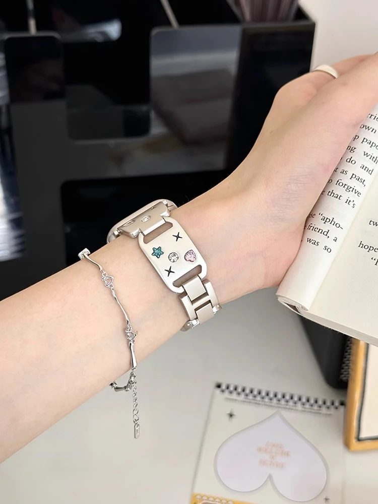 Luxury Heart Diamond Band for Apple Watch - Love Metal Strap