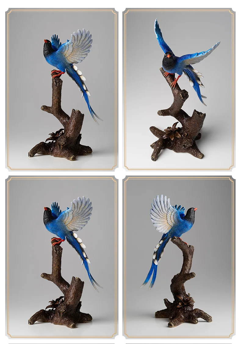 

Large Collection TOP High-grade Carving ART Mascot HOME office lobby Propitious Good Luck Lucky bird FENG SHUI Color copper art