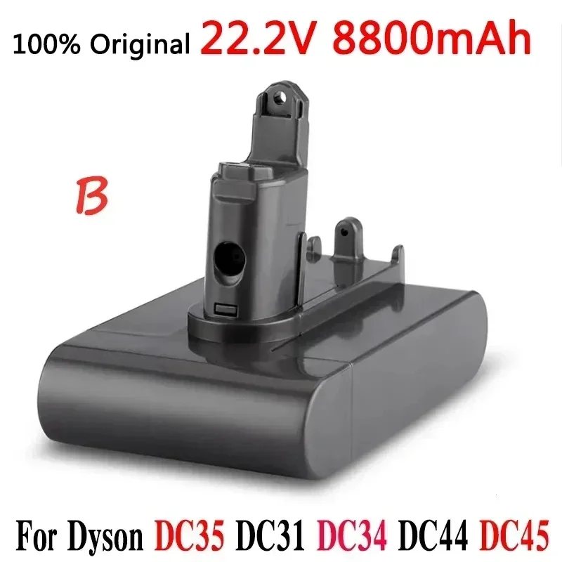 

Free Shipping Dyson 22.2V 8800mAh Fit TypeA or B Li-ion Vacuum Battery for Dyson DC35, DC45 DC31, DC34, DC44, DC31 Animal, DC35