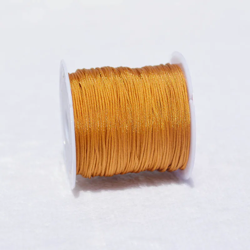 Vibrant Nylon Jewelry Thread Cord for DIY Creations - Assorted Colors, High Quality, 0.8mm Thickness 20m Length