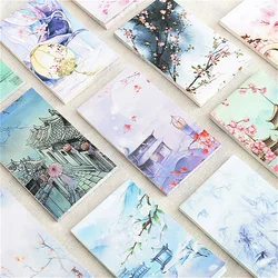 Bloc Notes de Style chinois, 60 feuilles, Notes de messages Vintage, Portable, liste de tâches, planificateur, fournitures scolaires et de bureau 