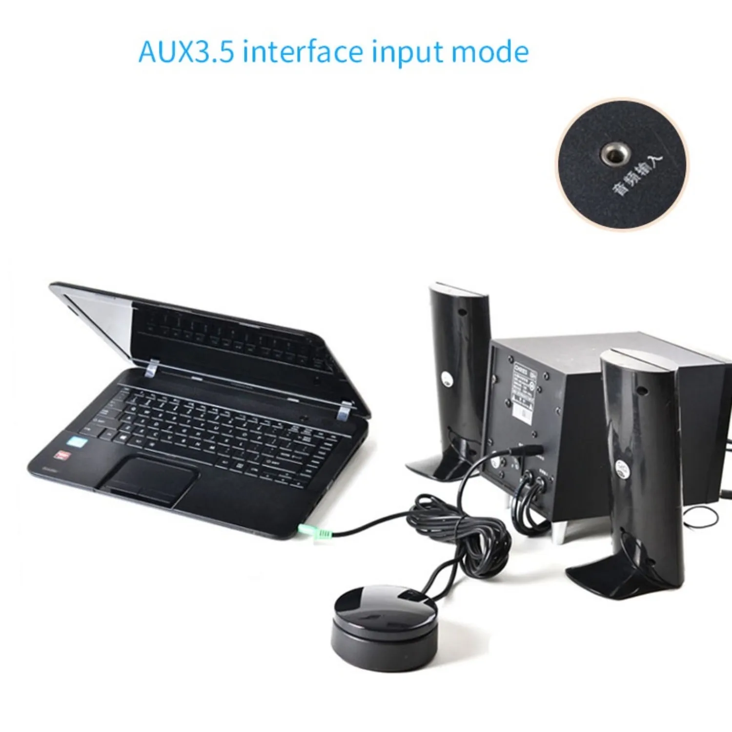 Audio Volume Wired Controller Aux 3.5mm Signal Volume Control by Cable Adjustment For Speakers Amplifier System 5