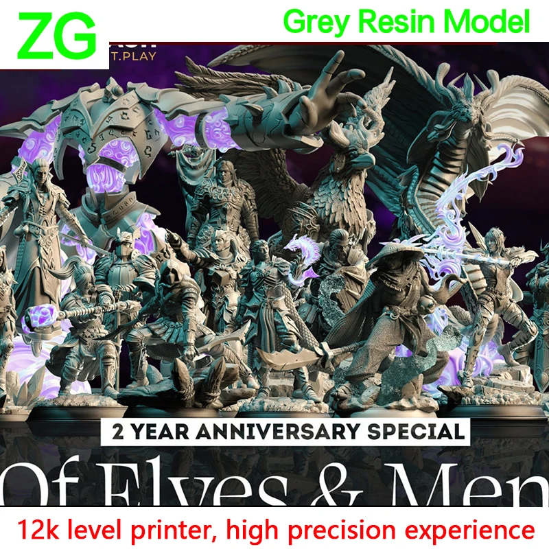 High Elf Pioneer Army Arcane Pastor Puppet Eagle Horse DND Running Team Board Game Chess Model