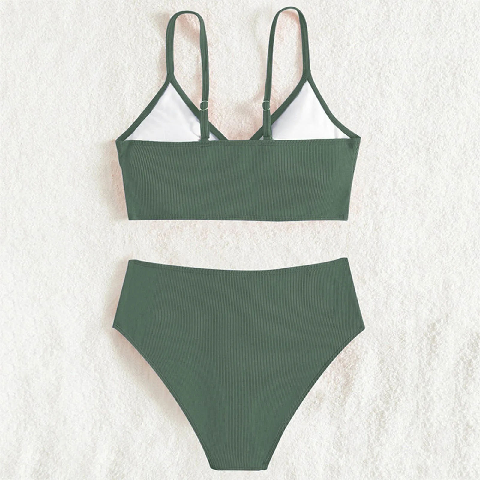 Sexy bikini 2024 kobiet jednokolorowy strój kąpielowy kobiet wyściełane stroje kąpielowe kobiet kąpiących się w kąpieliskach pływackich strój pływacki