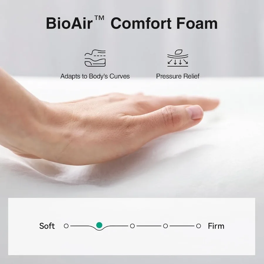 8 inch XL Twin Mattresses for Foam and Spring Hybrid Mattress Twin XL with Adaptive Foam for Pressure Relieving Breathable Comf