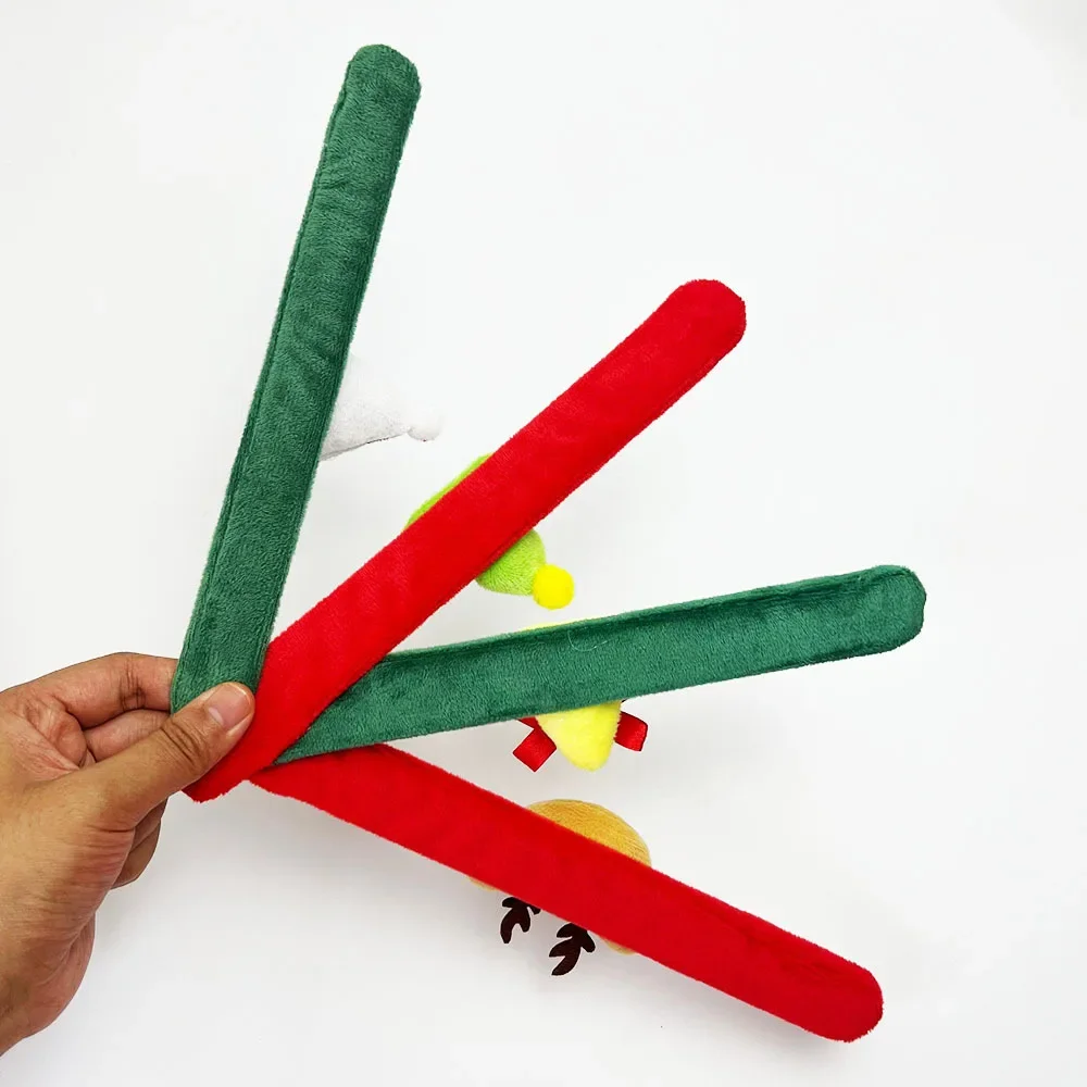 3PC Christmas children's Bracelet Snap Ring Holiday Atmosphere Decoration Small Gift Wristbands Christmas Toys
