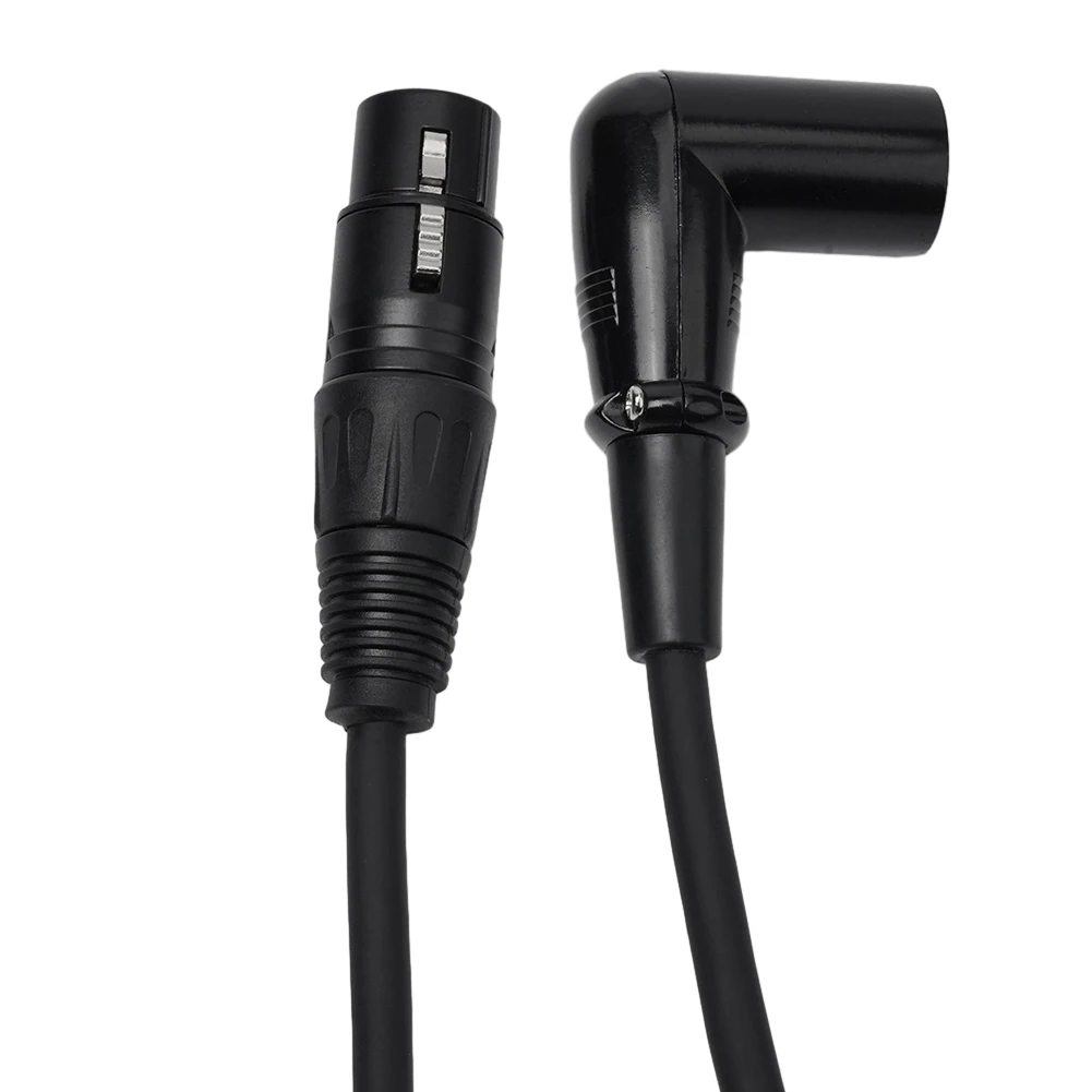

1 шт. микрофонный кабель 3 Pin XLR прямой угол штекер-гнездо Запчасти микрофонные Аудиокабели экранированный шнур профессиональное аудиооборудование