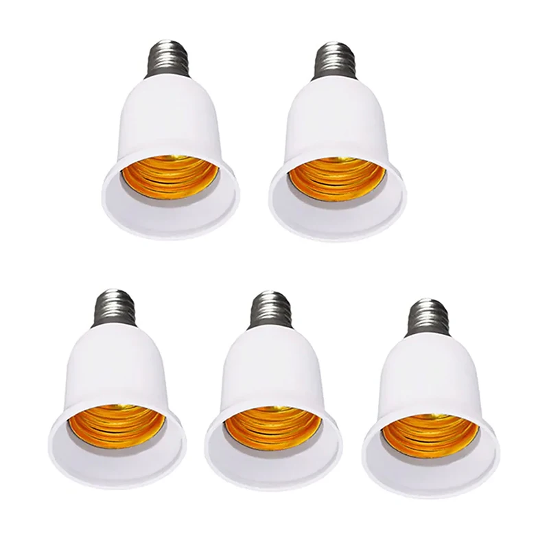 

E14 To E27 Adapter Conversion Socket Fireproof Plastic Converter High Quality Material Socket Bulb Adapter Lamp Holder