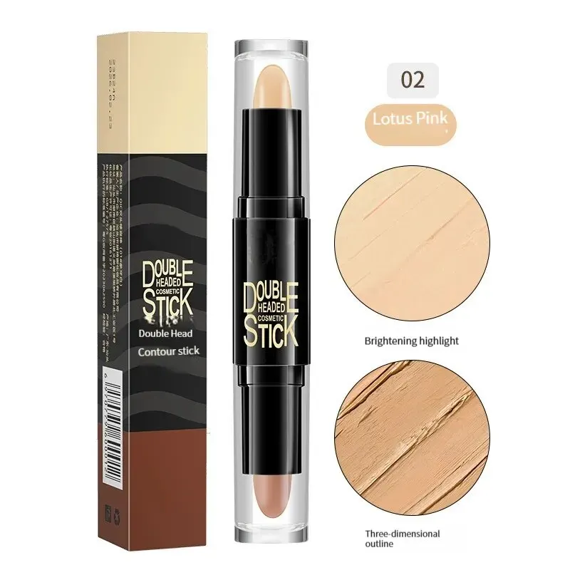 Facial Contour Stick Multi Color Double Headed Concealer Highlighter Shadow Pen