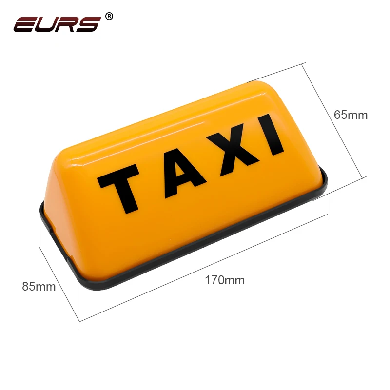 Euro Car Taxi Lights, LED Sign Decor, Glowing Decor, Auto avantLights, TAghts-COB Lights with 12V Car Charger Inverter