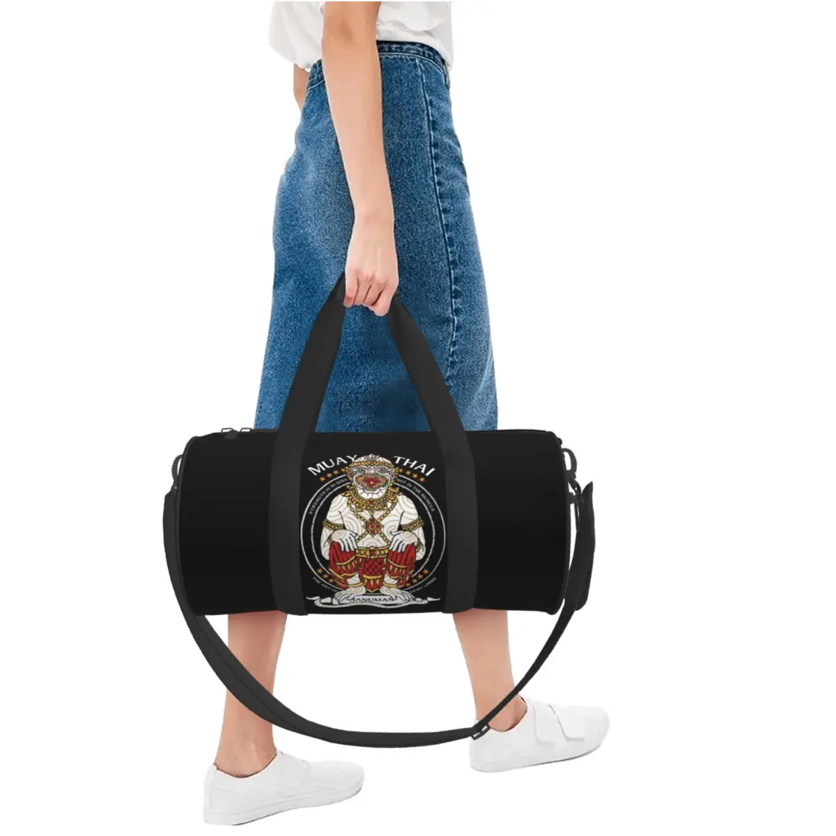 Muay Thai The Art Sports Bags Sport Cool Luggage Gym Bag with Shoes Cute Handbags Couple Printed Outdoor Fitness Bag 5