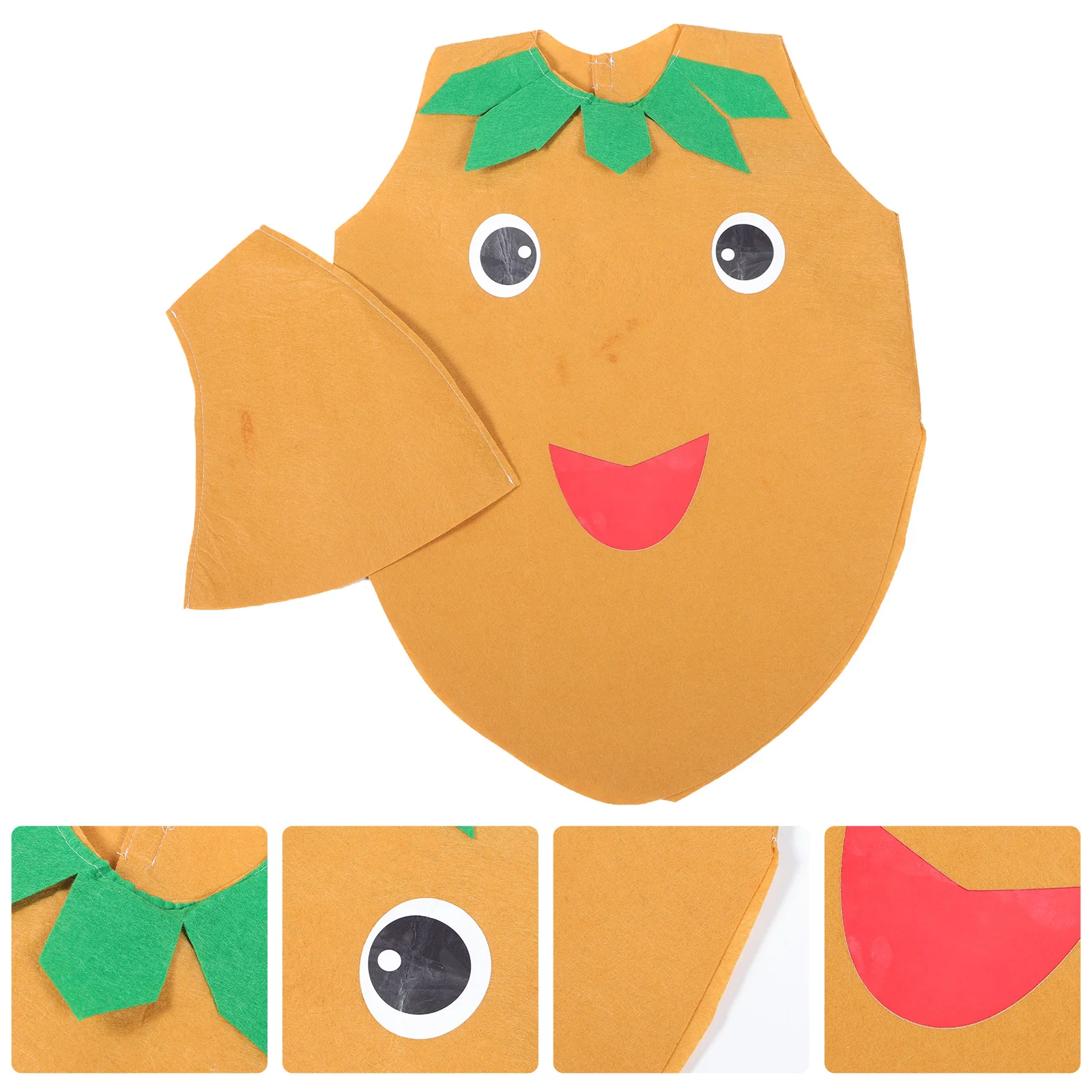 

Kids Dress up Accessories Potato Kids Suit Stage Fruit Vegetables Kit Clothes