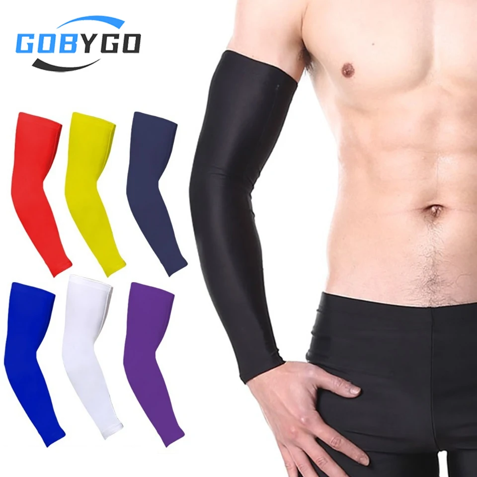 Sports Arm Compression Sleeve 1Pcs UV Protection Cycling Sleeves Arm Cover Cuff Basketball Cycling Summer Running sun protection arm sleeves arm sleeves cooling arm sleeves