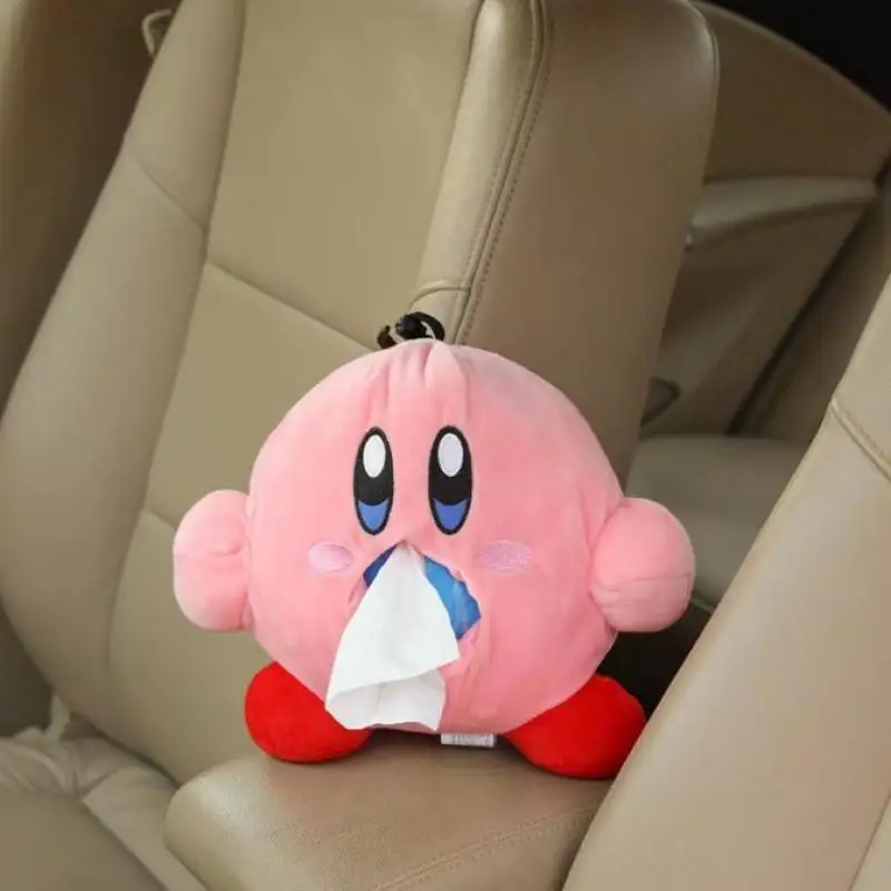 

Kawaii Kirby Anime Series Cute Cartoon Girl Heart Home Tissue Drawer Car Doll Tissue Storage Box Baby Boy Girl Festival Gift