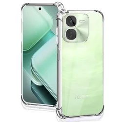 Luxury Silicone Phone Cover - Clear Shockproof Airbag TPU Protector Capa for iQOO Z9 Turbo 5G (Shockproof Case)