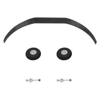 1 Set Carbon Fiber 300# 20E 80E 70E 75E 30E Landing Gear Wheel Kit DIY Parts for RC Airplane Jet 1