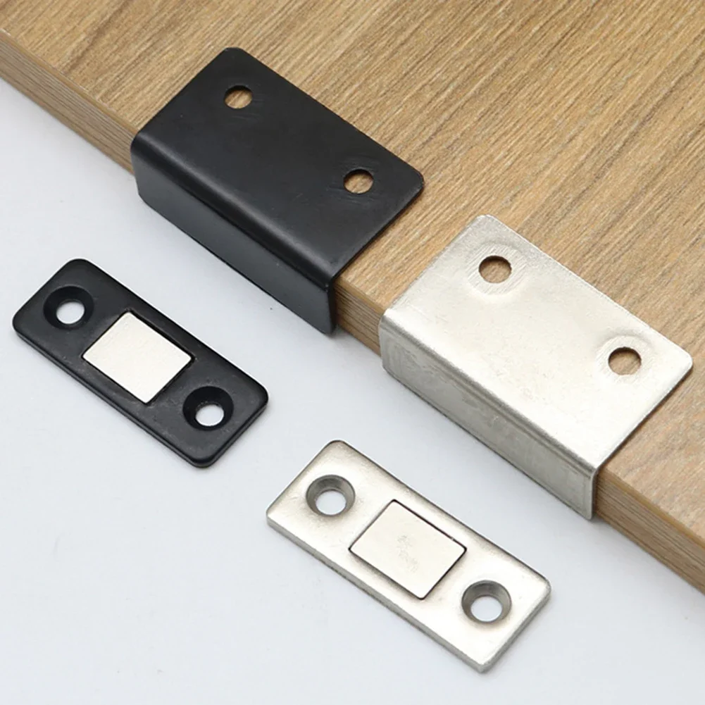 Punch Free Door Stopper Strong Magnetic L-shaped Closet Door Closer Ultra Thin Invisible Anti Collision for Home Improvement