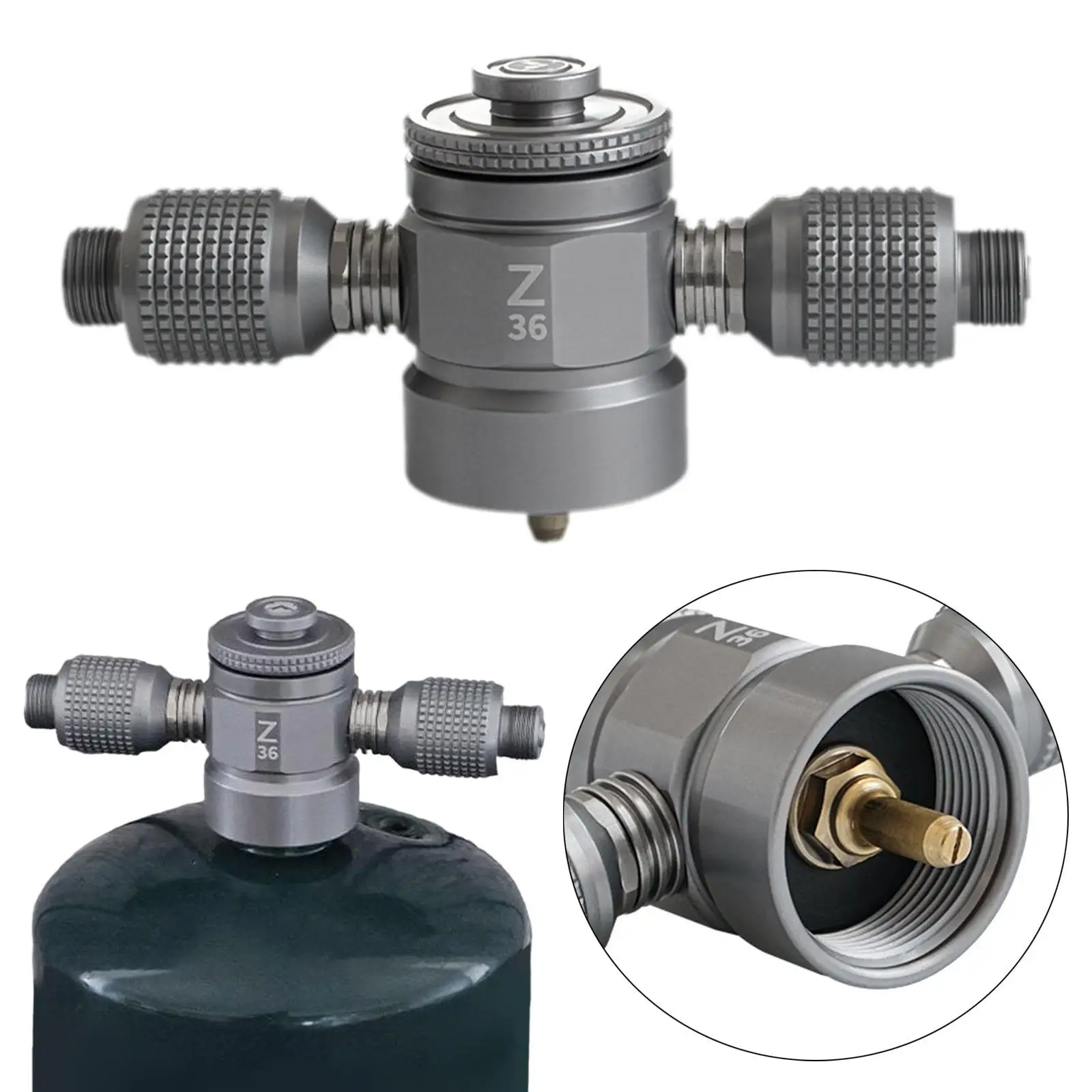 3 Outlet Camping Stove Adapter Replacement Accessory Practical for Valve Canister Device for Fishing Hiking Outdoor BBQ Picnics 3 Outlet Camping Stove Adapter Replacement Accessory Practical for Valve Canister Device for Fishing Hiking Outdoor BBQ Picnics