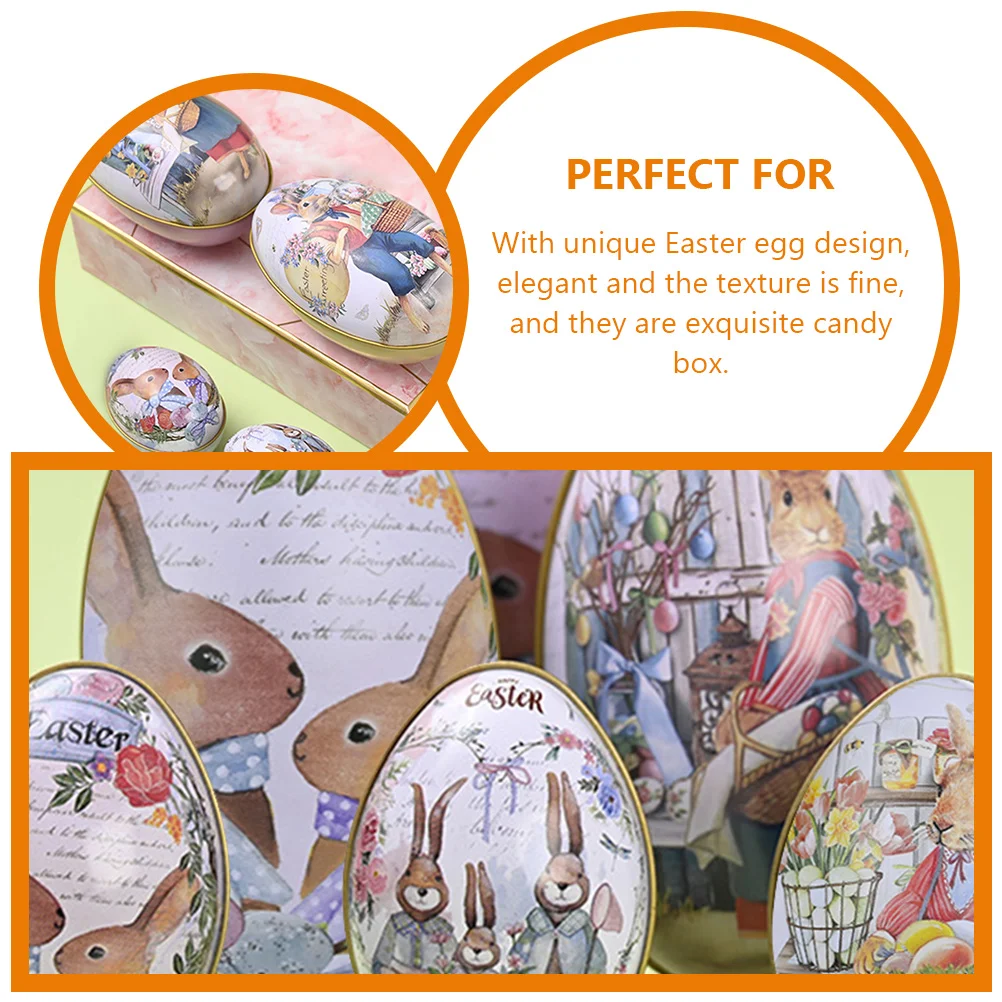 

Easter Egg Candy Box Easter Egg-Shaped Candy Box Inplate Easter Egg Candy Box Decorative Jewelry Box Gift Package Box