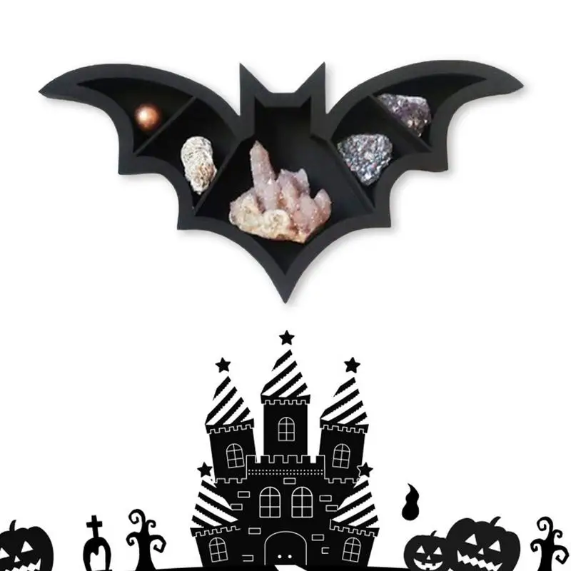 

Wall Shelves Bat Shelf Crescent Bat Shelf For Crystals Bat Shelf Rustic Shelf Home Kitchen Bedroom Decor Hanging Display