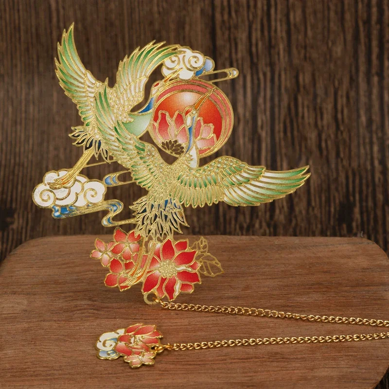 Metal Bookmark Chinese Style Retro Animal Shape Metal Bookmark