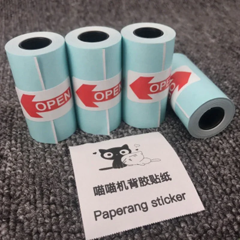 

Thermal Printer Sticker Paper 3 Rolls Direct With Self-adhesive 57*30mm For PeriPage A6 A8 PAPERANG P1 P2 Mini Photo Impresoras