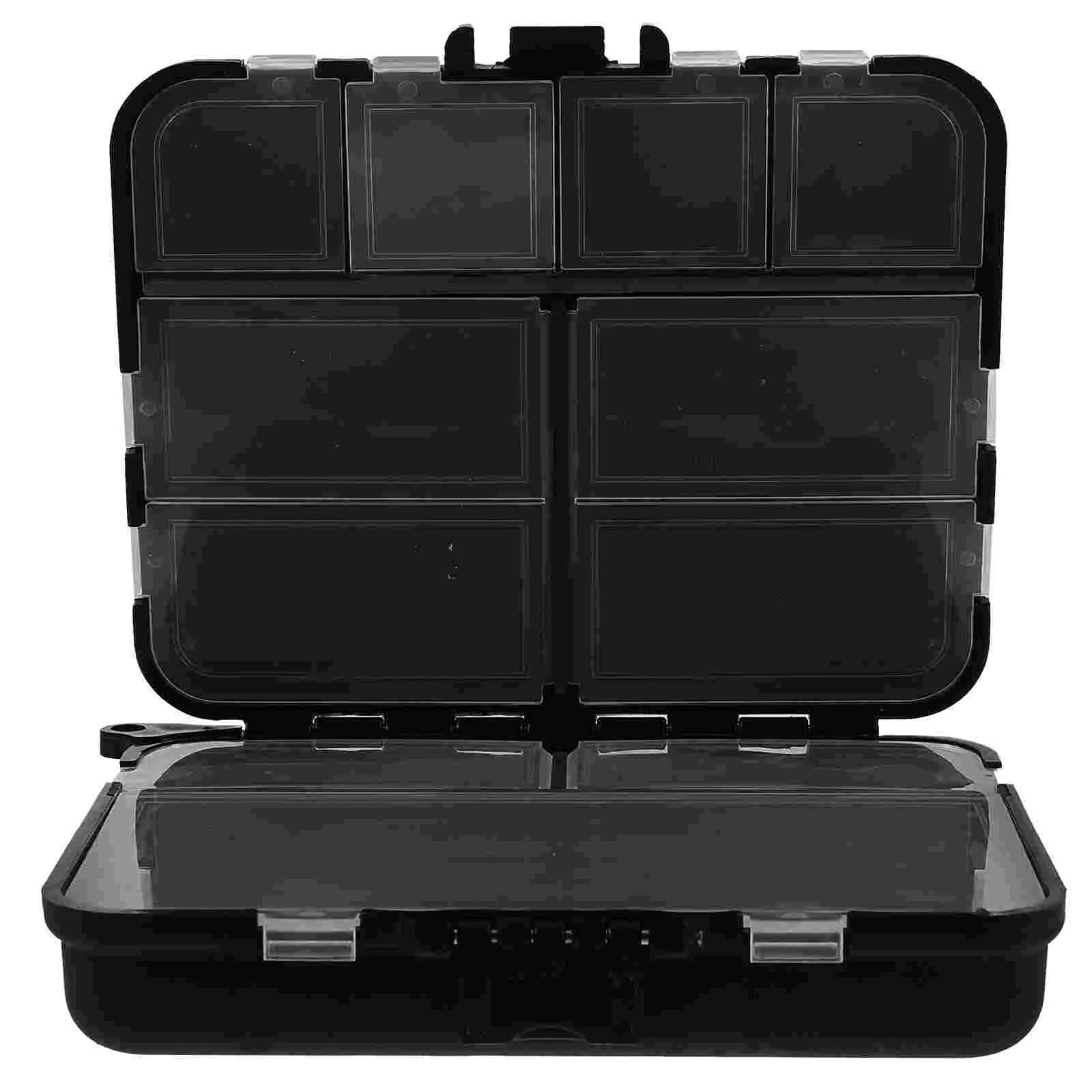 

Multifunctional Fishing Tackle Kit Box Men Professional Fishing Equipment Fishing Tool Organizer (Black)