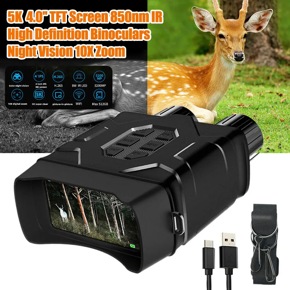 

N016 full-color night vision device 5K ultra high definition WIFI large screen infrared dual tube night vision device