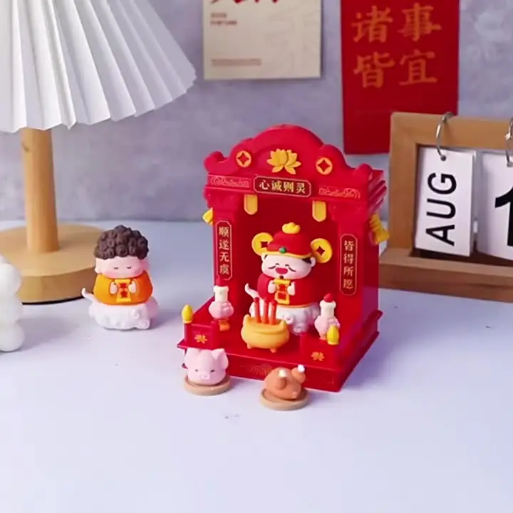Wedare Statuetta 3D Little Monk: Ornamento Da Tavolo In Resina Fatto A Mano, Souvenir Cinese Per Casa E Ufficio - Collezione Regalo