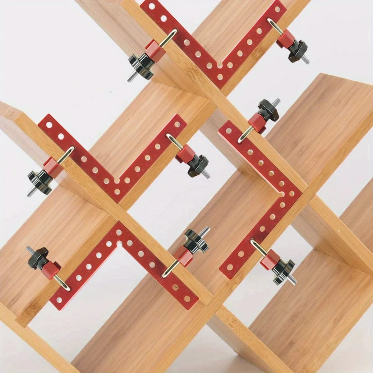 Aluminium-Legierung Holzbearbeitungs-Winkelklemme mit 90-Grad-Positionierlineal, Einfache Montage Edelstahl-Befestigungsvorrichtung – Detail 1
