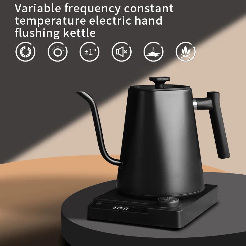 Gooseneck Electric Kettle Temperature Control Pour Over Coffee Tea  Percolators 304 Stainless Steel Hot Water Boiler Heater 220V - AliExpress