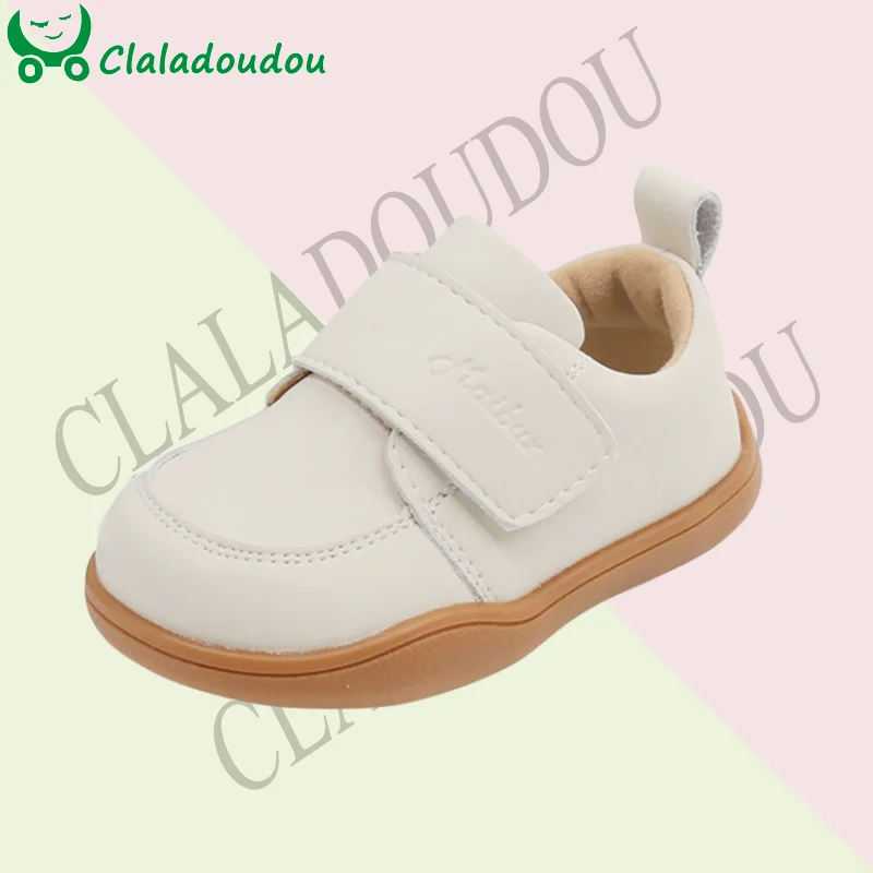 

Claladoudou Boys Perfomance Shoes Microfiber Leather Soft Spring Flats Shoes For Toddler Girls British style Baby Spring Walkers