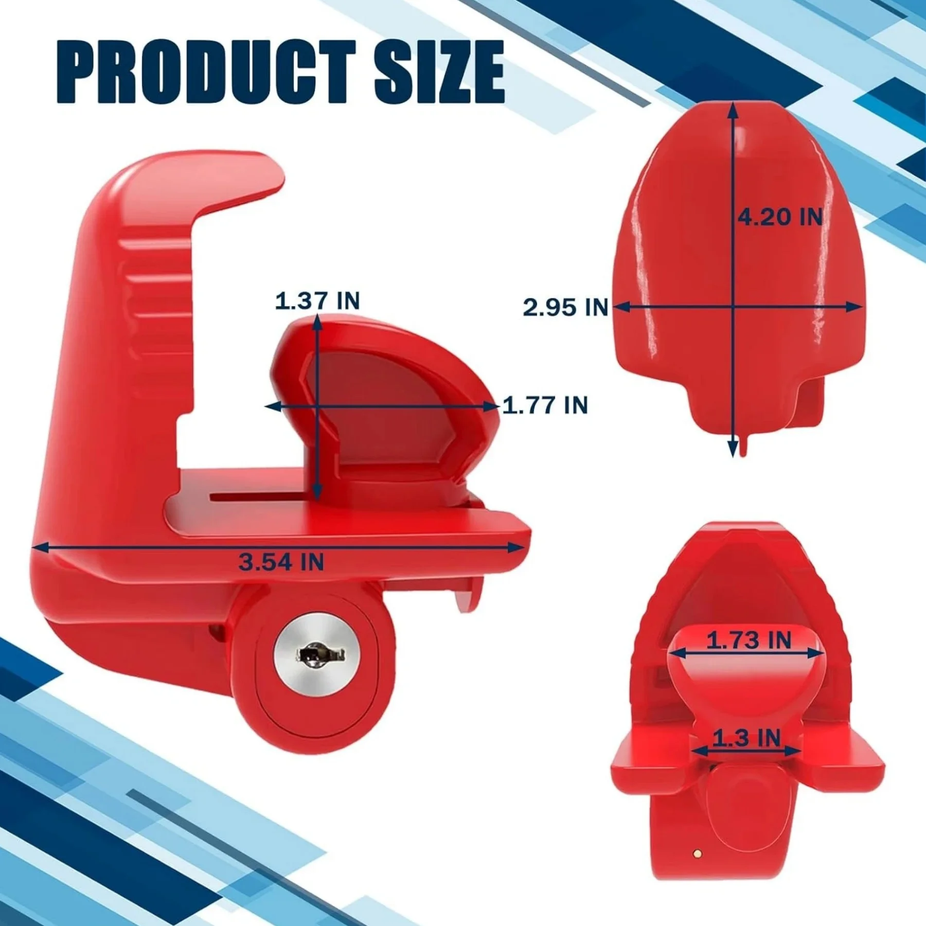 Trailer Lock Adjustable Security Lock Anti Theft Coupler Hitch Coupler Security For Cars Trucks Boats RVs