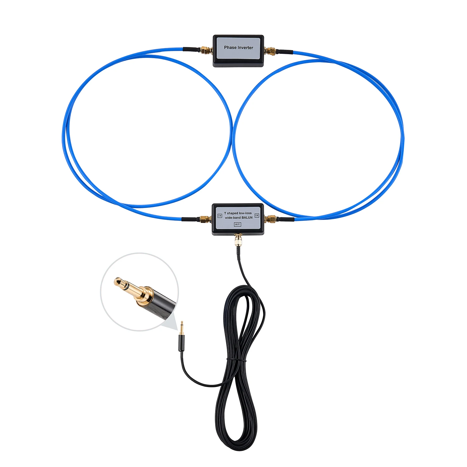 250mW YouLoop Magnetic Antenna Portable Passive Magnetic Loop Antenna with Low Loss Broadband BALUN for HF and VHF